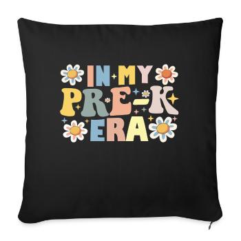 In My Pre-K Era Back To School Teacher Student - Sofa pillowcase 17,3'' x 17,3'' (45 x 45 cm) - black - Front