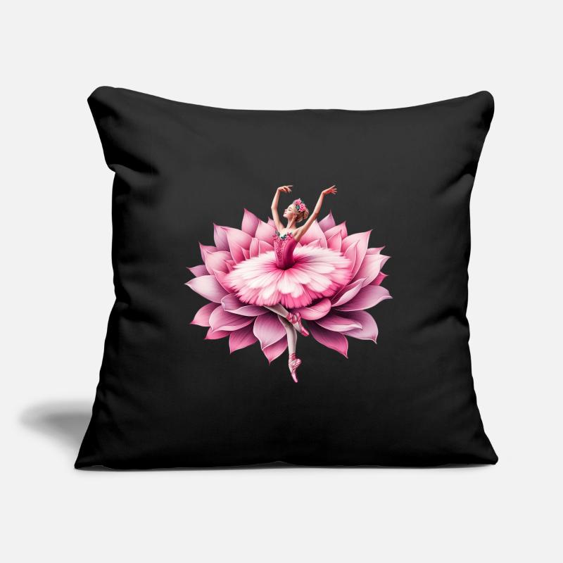 Ballet dancer with tutu Sofa pillowcase 17,3'' x 17,3'' (45 x 45 cm)
