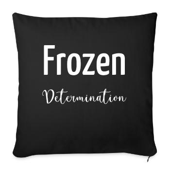 resilience mindset sayings fun hockey games - Sofa pillowcase 17,3'' x 17,3'' (45 x 45 cm) - black - Front