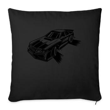 Cadeau parfait pour les drifters et les fans de course - Housse de coussin décorative 45 x 45 cm - noir - Devant