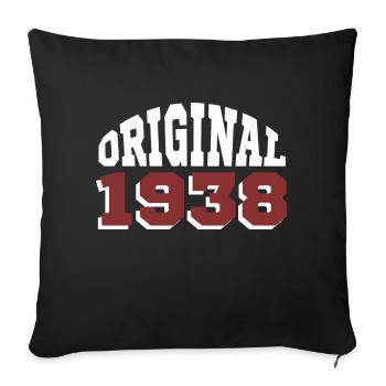Original 1938 - Sofa pillowcase 17,3'' x 17,3'' (45 x 45 cm) - black - Front