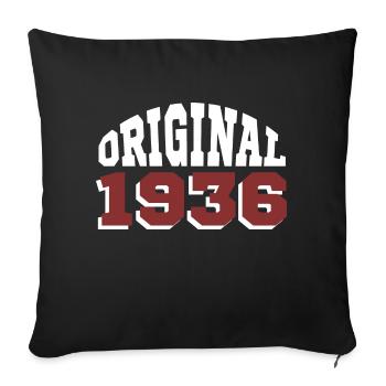 Original 1936 - Sofa pillowcase 17,3'' x 17,3'' (45 x 45 cm) - black - Front