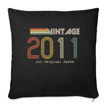 Épique et Légendaire né en 2011 : 13e anniversaire - Housse de coussin décorative 45 x 45 cm - noir - Devant