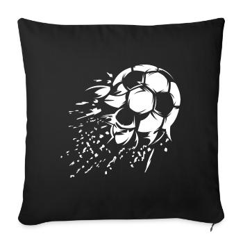Fußball Schuss Explosion Illustration Team Logo - Sofakissenbezug 45 x 45 cm - Schwarz - Vorne