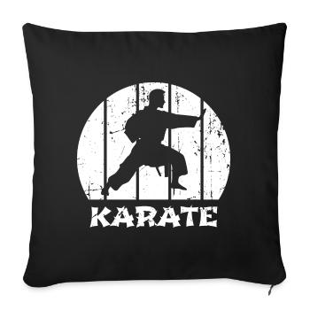 Karateka - Sofa pillowcase 17,3'' x 17,3'' (45 x 45 cm) - black - Front