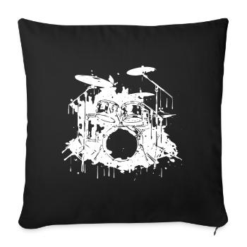 Graphiques de batterie - Housse de coussin décorative 45 x 45 cm - noir - Devant