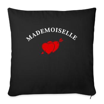 Miss Heart Arrow - Sofa pillowcase 17,3'' x 17,3'' (45 x 45 cm) - black - Front