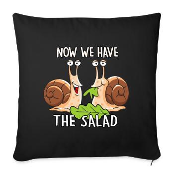 Now we have the Salad - Sofakissenbezug 45 x 45 cm - Schwarz - Vorne