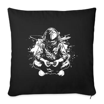 Video Games Lovers - Sofa pillowcase 17,3'' x 17,3'' (45 x 45 cm) - black - Front