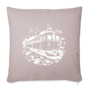 Railway Graphic - Sofa pillowcase 17,3'' x 17,3'' (45 x 45 cm) - light taupe - Front