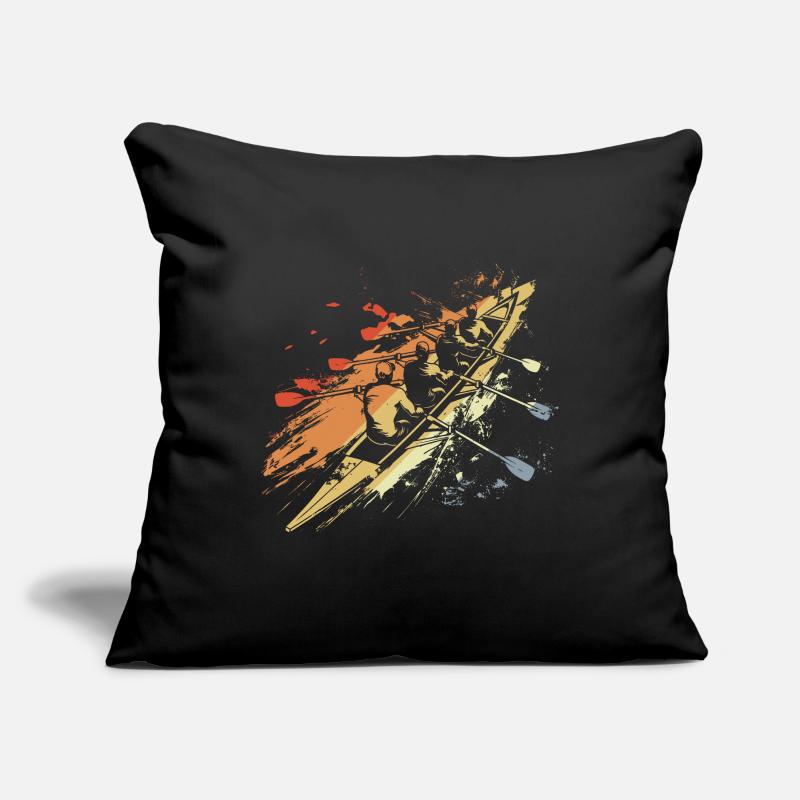 Graphique de l’équipe d’aviron rétro Housse de coussin décorative 45 x 45 cm