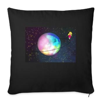 Ballerina - Sofa pillowcase 17,3'' x 17,3'' (45 x 45 cm) - black - Front
