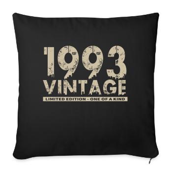 Vintage 1993 Bursdag - One of Kind - Housse de coussin décorative 45 x 45 cm - noir - Devant