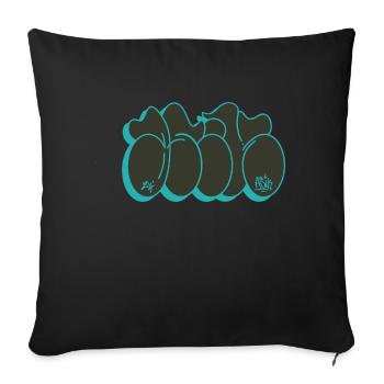 Untitled Project 21 - Sofa pillowcase 17,3'' x 17,3'' (45 x 45 cm) - black - Front