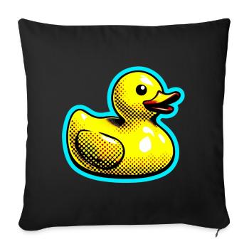 Duckling Duck Duck Duck - Sofa pillowcase 17,3'' x 17,3'' (45 x 45 cm) - black - Front