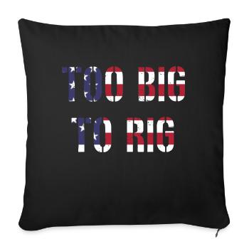 TROP GRAND POUR ÊTRE TRUQUÉ 2024 - Housse de coussin décorative 45 x 45 cm - noir - Devant