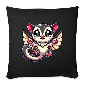 Planeur de sucre - Housse de coussin décorative 45 x 45 cm - noir - Devant