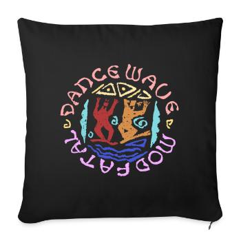 SHARKY OLDHOUSE dance wave mod fatal - Sofakissenbezug 45 x 45 cm - Schwarz - Vorne