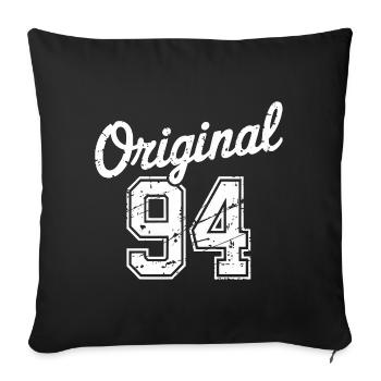 Original 94 - 31 ans d’anniversaire - Housse de coussin décorative 45 x 45 cm - noir - Devant