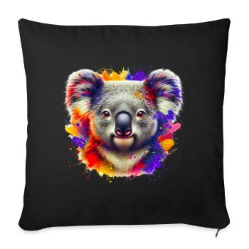 Koala - Housse de coussin décorative 45 x 45 cm - noir - Devant