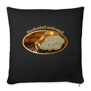 Mushmind activated - Sofakissenbezug 45 x 45 cm - Schwarz - Vorne