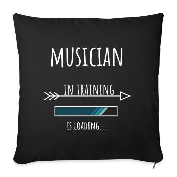 Musician Gift Profession Education Musician - Sofa pillowcase 17,3'' x 17,3'' (45 x 45 cm) - black - Front