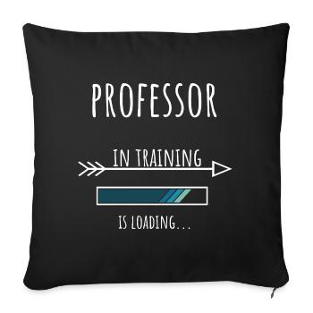 Professor Gift Profession Education Professor - Sofa pillowcase 17,3'' x 17,3'' (45 x 45 cm) - black - Front