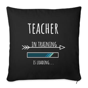 Teacher Gift Profession Training Teacher - Sofa pillowcase 17,3'' x 17,3'' (45 x 45 cm) - black - Front