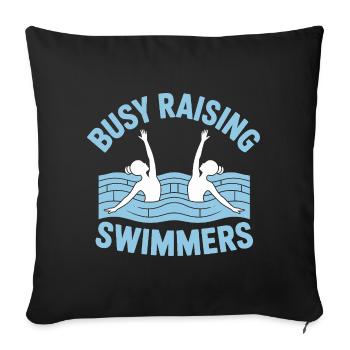 Natation synchronisée Natation artistique Sports nautiques - Housse de coussin décorative 45 x 45 cm - noir - Devant