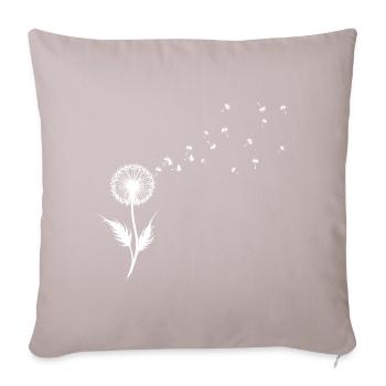 Löwenzahn Samen Silhouette - Sofakissenbezug 45 x 45 cm - helles Taupe - Vorne