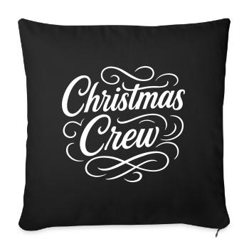 Christmas Crew Weihnachten - Sofa pillowcase 17,3'' x 17,3'' (45 x 45 cm) - black - Front