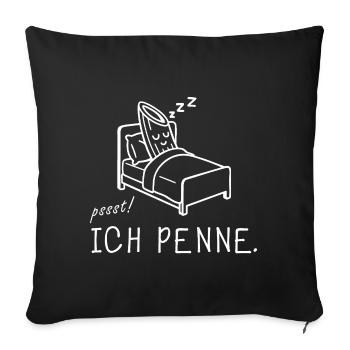 I Penne Funny Pasta Pun - Sofa pillowcase 17,3'' x 17,3'' (45 x 45 cm) - black - Front