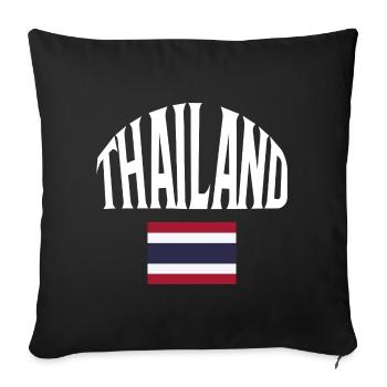 Thaïlande - Housse de coussin décorative 45 x 45 cm - noir - Devant