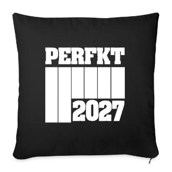 Unique 2027 - Sofa pillowcase 17,3'' x 17,3'' (45 x 45 cm) - black - Front