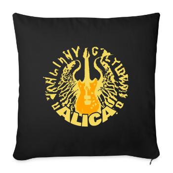 Guitar Alica - Sofa pillowcase 17,3'' x 17,3'' (45 x 45 cm) - black - Front