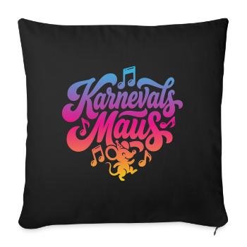 Carnival Mouse Carnival Mouse Carnival Party Costume - Sofa pillowcase 17,3'' x 17,3'' (45 x 45 cm) - black - Front