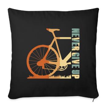 Bike Silhouette Gradient Design - Sofa pillowcase 17,3'' x 17,3'' (45 x 45 cm) - black - Front