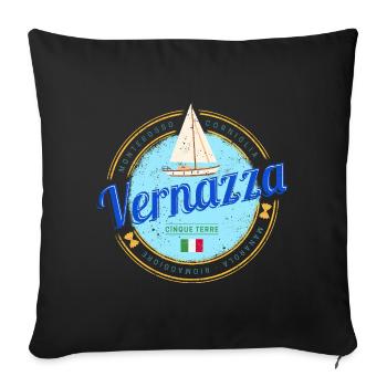 Vernazza Cinque Terre La Spezia Italien Souvenir - Sofakissenbezug 45 x 45 cm - Schwarz - Vorne