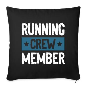 Équipe de Course - Housse de coussin décorative 45 x 45 cm - noir - Devant