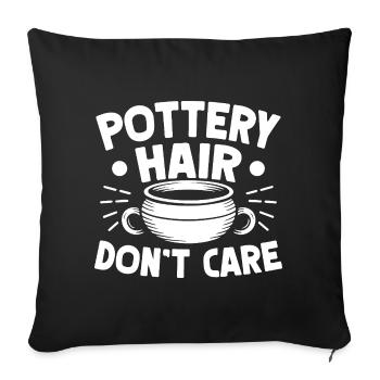 Pottery Artists Hair Don´t Care Pottery - Sofakissenbezug 45 x 45 cm - Schwarz - Vorne
