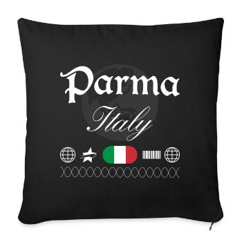 Parma Italy Streetwear Travel Souvenir - Sofa pillowcase 17,3'' x 17,3'' (45 x 45 cm) - black - Front