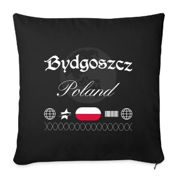Bromberg Polen Streetwear Reise Souvenir - Sofakissenbezug 45 x 45 cm - Schwarz - Vorne