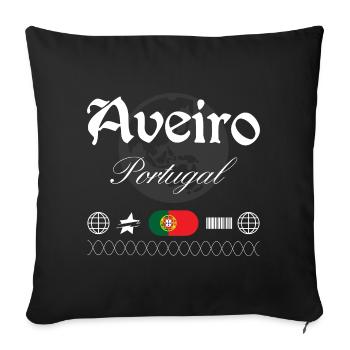 Aveiro Portugal Streetwear Reise Souvenir - Sofakissenbezug 45 x 45 cm - Schwarz - Vorne