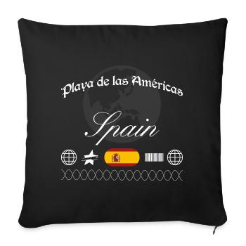 Playa de las Américas Spanien Streetwear Souvenir - Sofakissenbezug 45 x 45 cm - Schwarz - Vorne