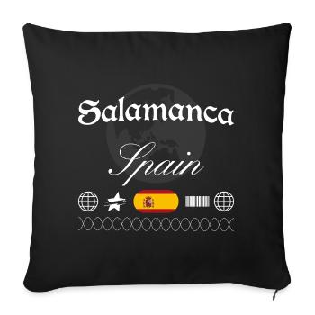Salamanca Spanien Streetwear Reise Souvenir - Sofakissenbezug 45 x 45 cm - Schwarz - Vorne