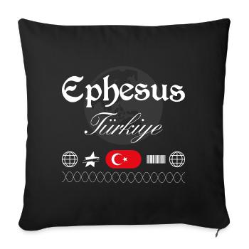 Ephesus Turkey Streetwear Travel Souvenir - Sofa pillowcase 17,3'' x 17,3'' (45 x 45 cm) - black - Front