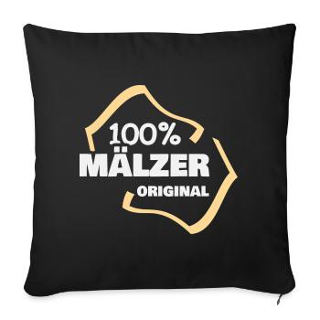 Work Maelzer - Sofa pillowcase 17,3'' x 17,3'' (45 x 45 cm) - black - Front