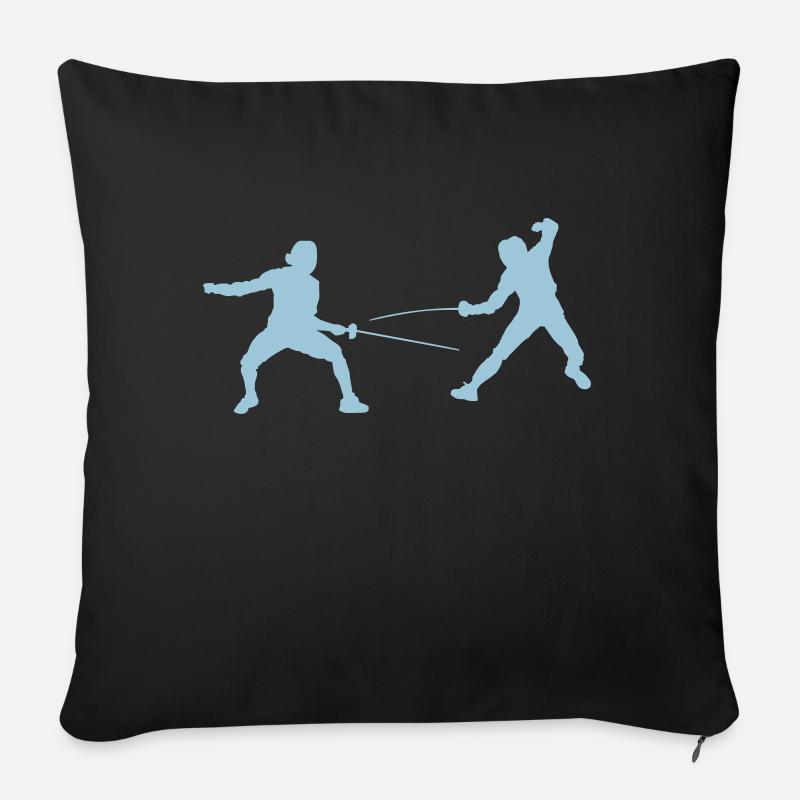 fencing - Sofakissenbezug 45 x 45 cm - Schwarz