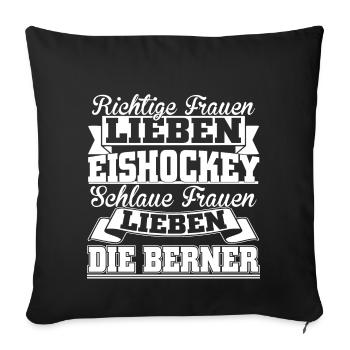 Die Berner - Sofakissenbezug 45 x 45 cm - Schwarz - Vorne