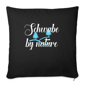 Schwabe by nature - Sofakissenbezug 45 x 45 cm - Schwarz - Vorne